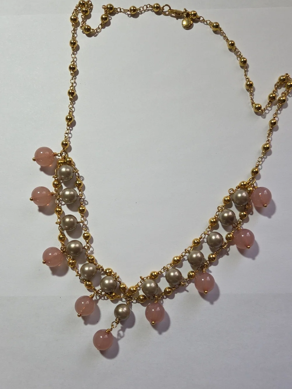 J. Crew Costume Jewelry Gold-tone Beaded Necklace